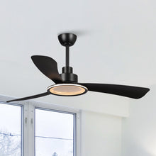 Cargar imagen en el visor de la galería, 52&quot; Bohemian Industrial DC Motor Downrod Mount Reversible Ceiling Fan with Lighting and Remote Control
