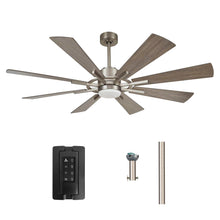 Cargar imagen en el visor de la galería, 60&quot; Oretha Windmill DC Ceiling Fan with LED Lighting
