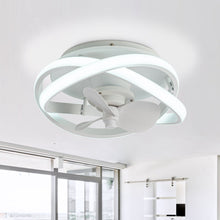 Carregar imagem no visualizador da galeria, Vaczon 13&quot; Flush Mount Caged Fan with Lignt and Remote Control
