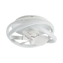 Carregar imagem no visualizador da galeria, Vaczon 13&quot; Flush Mount Caged Fan with Lignt and Remote Control
