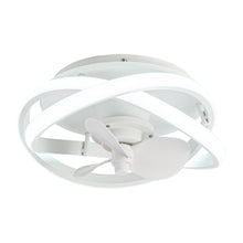 Carregar imagem no visualizador da galeria, Vaczon 13&quot; Flush Mount Caged Fan with Lignt and Remote Control
