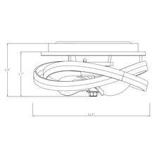 Carregar imagem no visualizador da galeria, Vaczon 13&quot; Flush Mount Caged Fan with Lignt and Remote Control
