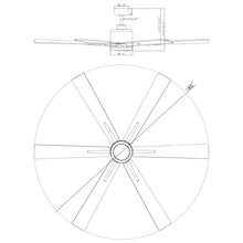 Carregar imagem no visualizador da galeria, 65&quot; Bendan Industrial Downrod Mount Ceiling Fan with Lighting and Remote Control
