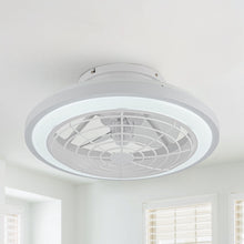 Cargar imagen en el visor de la galería, 20&quot; Ikon Modern DC Motor Flush Mount Reversible Ceiling Fan with Lighting and Remote Control
