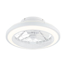 Load image into Gallery viewer, 20&quot; Ikon Modern DC Motor Flush Mount Reversible Ceiling Fan with Lighting and Remote Control
