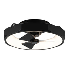 Cargar imagen en el visor de la galería, 19&quot; Britton Flush Mount Reversible Ceiling Fan with Remote Control
