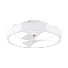 Cargar imagen en el visor de la galería, 19&quot; Britton Flush Mount Reversible Ceiling Fan with Remote Control
