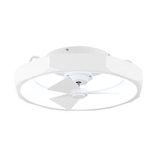 Cargar imagen en el visor de la galería, 19&quot; Britton Flush Mount Reversible Ceiling Fan with Remote Control
