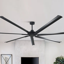 Cargar imagen en el visor de la galería, 84&quot; or 100&quot; Industrial Downrod Mount Ceiling Fan with Remote Control
