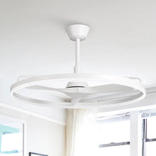 Carregar imagem no visualizador da galeria, 32&quot; Theron Industrial DC Motor Downrod Mount Reversible Ceiling Fan with LED Lighting and Remote Control
