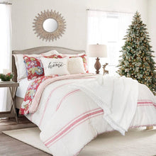 Cargar imagen en el visor de la galería, Farmhouse Stripe Reversible Comforter Set
