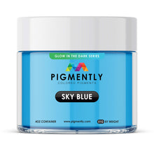 Cargar imagen en el visor de la galería, Sky Blue Glow in the Dark Epoxy Powder Pigment
