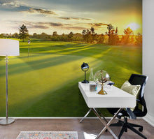 Cargar imagen en el visor de la galería, Golf Course Wallpaper. Sunset Over Golf Course. #6747
