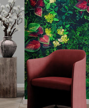 Cargar imagen en el visor de la galería, Greenery Jungle Bush Wallpaper Mural. Tropical Leaves / Fern Wallpaper. #6765
