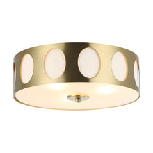 Cargar imagen en el visor de la galería, 14 Inch Modern 3-Light Golden Flush Mount Ceiling Lighting
