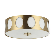 Cargar imagen en el visor de la galería, 14 Inch Modern 3-Light Golden Flush Mount Ceiling Lighting
