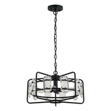 Load image into Gallery viewer, 4-Light Golden or Black Modern Crystal Pendant Light
