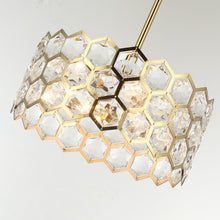 Cargar imagen en el visor de la galería, 13 Inch Modern Golden 3-Light Pendant Lighting for Living Room
