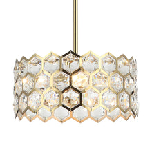 Cargar imagen en el visor de la galería, 13 Inch Modern Golden 3-Light Pendant Lighting for Living Room
