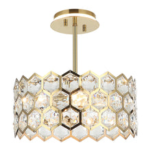 Cargar imagen en el visor de la galería, 13 Inch Modern Golden 3-Light Pendant Lighting for Living Room
