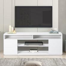 Carregar imagem no visualizador da galeria, Modern 68 Inch TV Stand Media Console with LED Lights for Living Room
