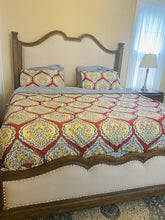 Load image into Gallery viewer, Harley Damask Reversible 5 Piece Comforter Set
