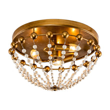 Load image into Gallery viewer, 3-Light Golden Bohemian LED Modern Flush Mount Lighting
