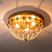 Load image into Gallery viewer, 3-Light Golden Bohemian LED Modern Flush Mount Lighting
