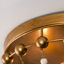 Load image into Gallery viewer, 3-Light Golden Bohemian LED Modern Flush Mount Lighting
