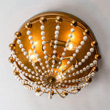 Load image into Gallery viewer, 3-Light Golden Bohemian LED Modern Flush Mount Lighting
