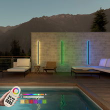 Carregar imagem no visualizador da galeria, Immense RGB Linear Minimalist Outdoor Wall Lamp
