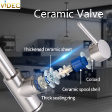 Load image into Gallery viewer, VIDEC KW-70J Smart Touch On Kitchen Faucet, 3 Modes Pull Down Sprayer, Smart Touch Sensor Activated, LED Temperature Control, Auto ON/Off, Ceramic Valve, 360-Degree Rotation, 1 or 3 Hole Deck Plate.

