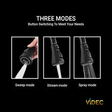 Load image into Gallery viewer, VIDEC KW-68R Smart Kitchen Faucet, 3 Modes Pull Down Sprayer, Smart LED For Water Temperature Control, Ceramic Valve, 360-Degree Rotation, 1 or 3 Hole Deck Plate.
