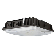 Carregar imagem no visualizador da galeria, High-Performance LED Canopy Light: 63W/45W/30W, 5000K/4000K, 135 LM/Watt, 0-10V Dimmable, 120-277V- Illuminate with Efficiency
