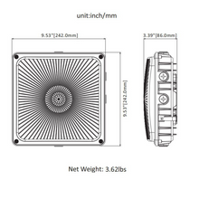 Carregar imagem no visualizador da galeria, High-Performance LED Canopy Light: 63W/45W/30W, 5000K/4000K, 135 LM/Watt, 0-10V Dimmable, 120-277V- Illuminate with Efficiency
