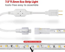 Cargar imagen en el visor de la galería, 110V 6000K Cool White LED Strip Light - Eco Strip 331 Lumens - Ideal for Indoor and Outdoor Use
