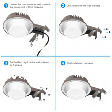 Load image into Gallery viewer, 35W LED Barn Light - 4900 Lumens - IP65 - 5000K Daylight - Wall Mount Exterior Farm Light Fixture
