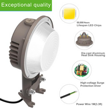 Load image into Gallery viewer, 35W LED Barn Light - 4900 Lumens - IP65 - 5000K Daylight - Wall Mount Exterior Farm Light Fixture
