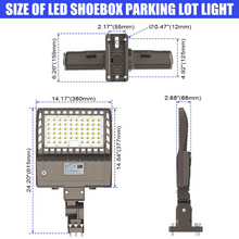 Load image into Gallery viewer, 240W LED Pole Light with Dusk To Dawn Sensor, 33600 LM, 5000K, 100V-277V, Mounting Type - Universal Mount - UL &amp; DLC
