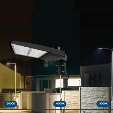 Carregar imagem no visualizador da galeria, Dusk To Dawn LED Outdoor Area Light - Wattage Options (240W/260W/280W/310W), 46,500 Lumens, CCT Selectable (3000K/4000K/5000K), UL, cUL, DLC5.1 with Photocell - Slip Fitter
