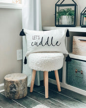 Cargar imagen en el visor de la galería, Let&#39;s Cuddle Script Decorative Pillow Cover
