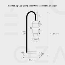 Carregar imagem no visualizador da galeria, Levitating LED Lamp with Wireless Phone Charger
