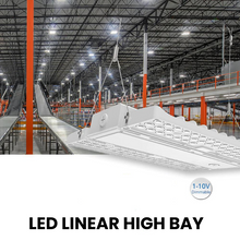 Load image into Gallery viewer, 1.2ft LED Linear High Bay Light (Adjustable Wattage and CCT 155W/180W/210W - 4000K/5000K), 31,500 Lumens, Efficient Warehouse Lighting, DLC 5.1 Certified
