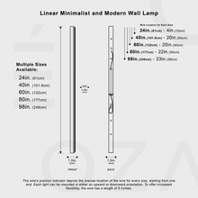 Carregar imagem no visualizador da galeria, Linear Minimalist and Modern Wall Lamp
