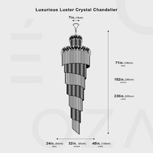 Load image into Gallery viewer, Luxurious Luster Crystal Chandelier
