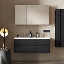 Load image into Gallery viewer, 39 x 28 Inches Medicine Cabinet Black Iron Cabinet bathroom with Mirror Wall Mount
