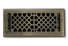 Carregar imagem no visualizador da galeria, Cast Brass Vintage Industrial Vent Cover - Antique Brass
