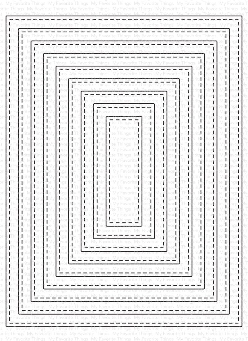 A2 Stitched Rectangle STAX Set 2 Die-namics