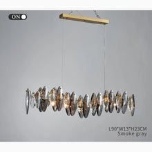 Carregar imagem no visualizador da galeria, MIRODEMI® Aarschot | Wave Design Chrome Crystal Chandelier for Kitchen
