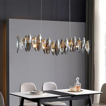 Load image into Gallery viewer, MIRODEMI® Aarschot | Wave Design Chrome Crystal Chandelier for Kitchen
